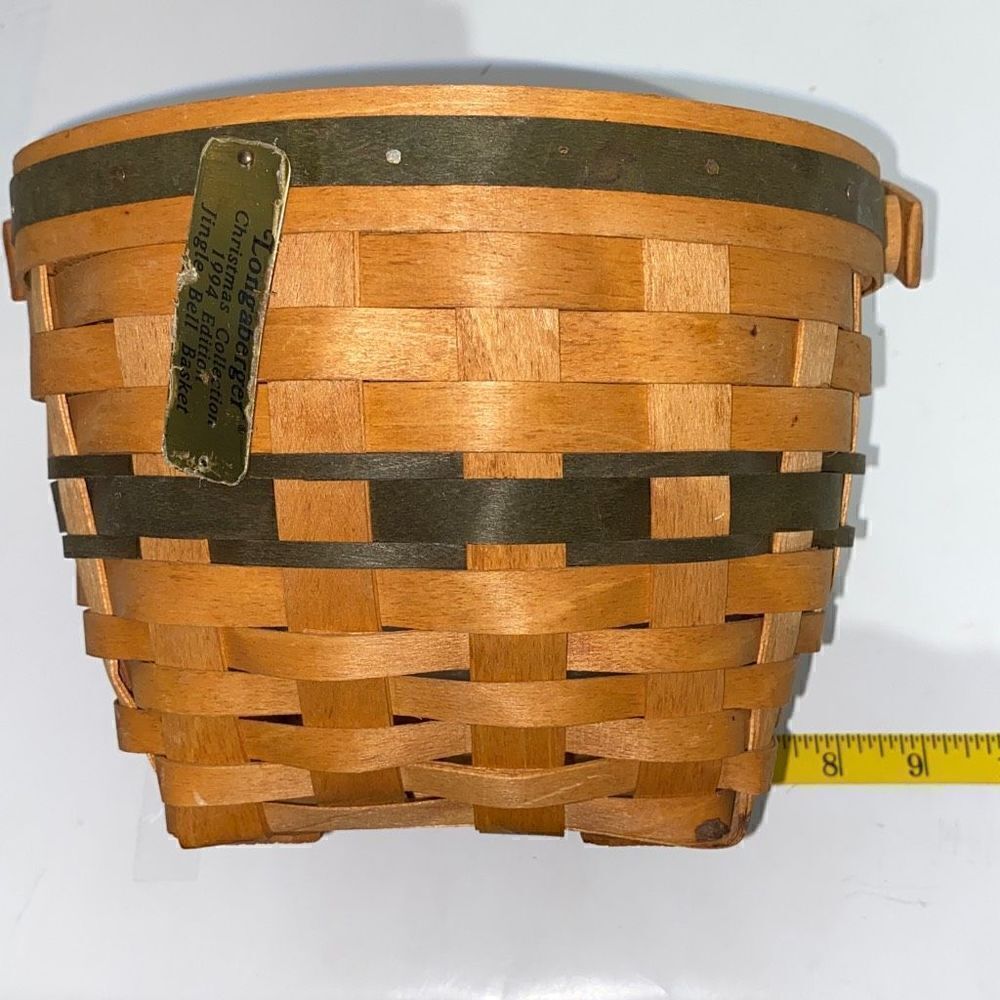 Longaberger Christmas Collection 1994 Edition Jingle Bell Woven Wooden Basket‎ - Picture 11 of 13